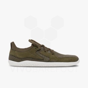 Vivobarefoot Primus Asana II ライフスタイルシューズ メンズ オリーブ | JP136GY