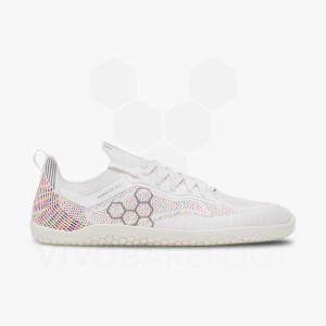 Vivobarefoot Primus Lite Knit ロード ランニングシューズ メンズ 白 | JP055JE